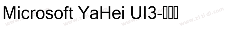 Microsoft YaHei UI3字体转换